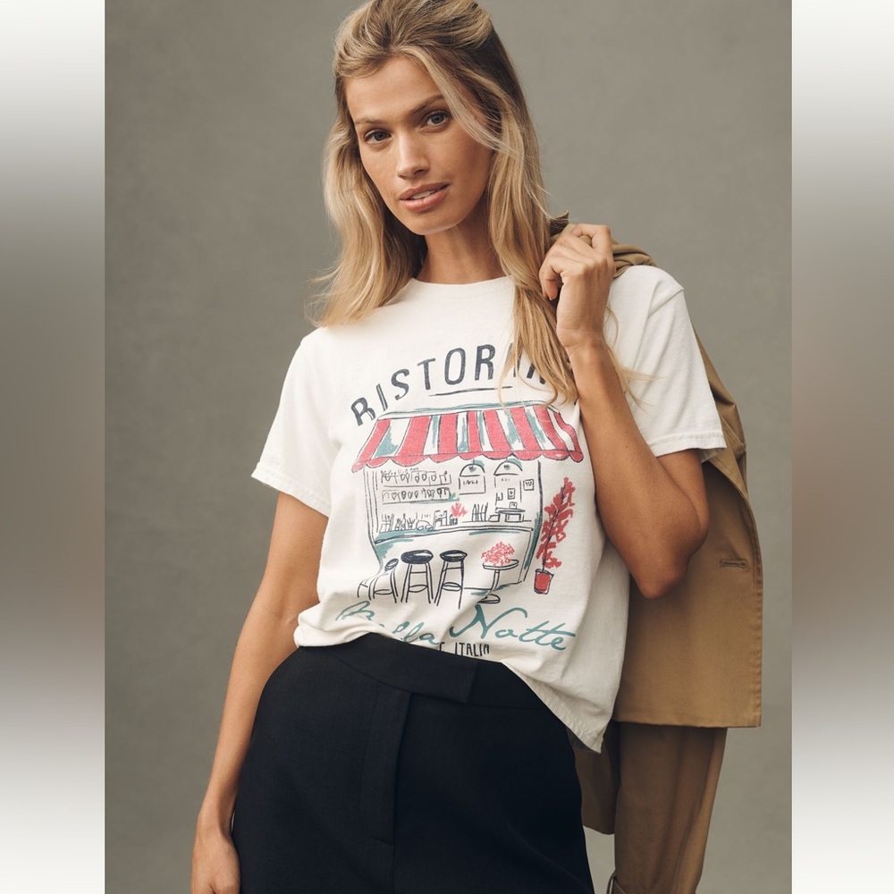 By Anthropologie Ristorante Graphic Tee